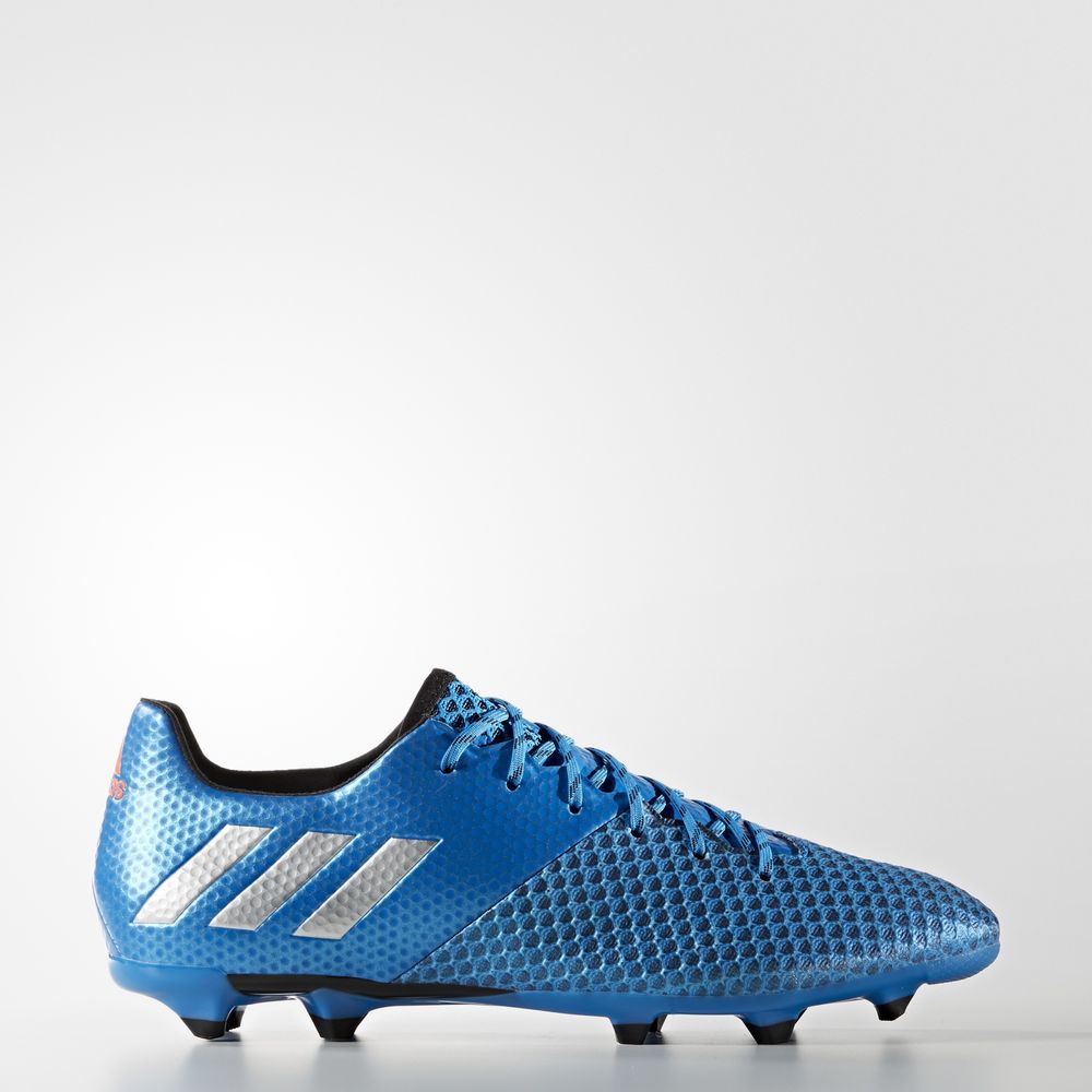 Adidas Messi 16.2 Firm Ground - ποδοσφαιρικα παπουτσια ανδρικα - Μπλε/Ασημι/Μαυρα,Μέγεθος: EU 36 – 5